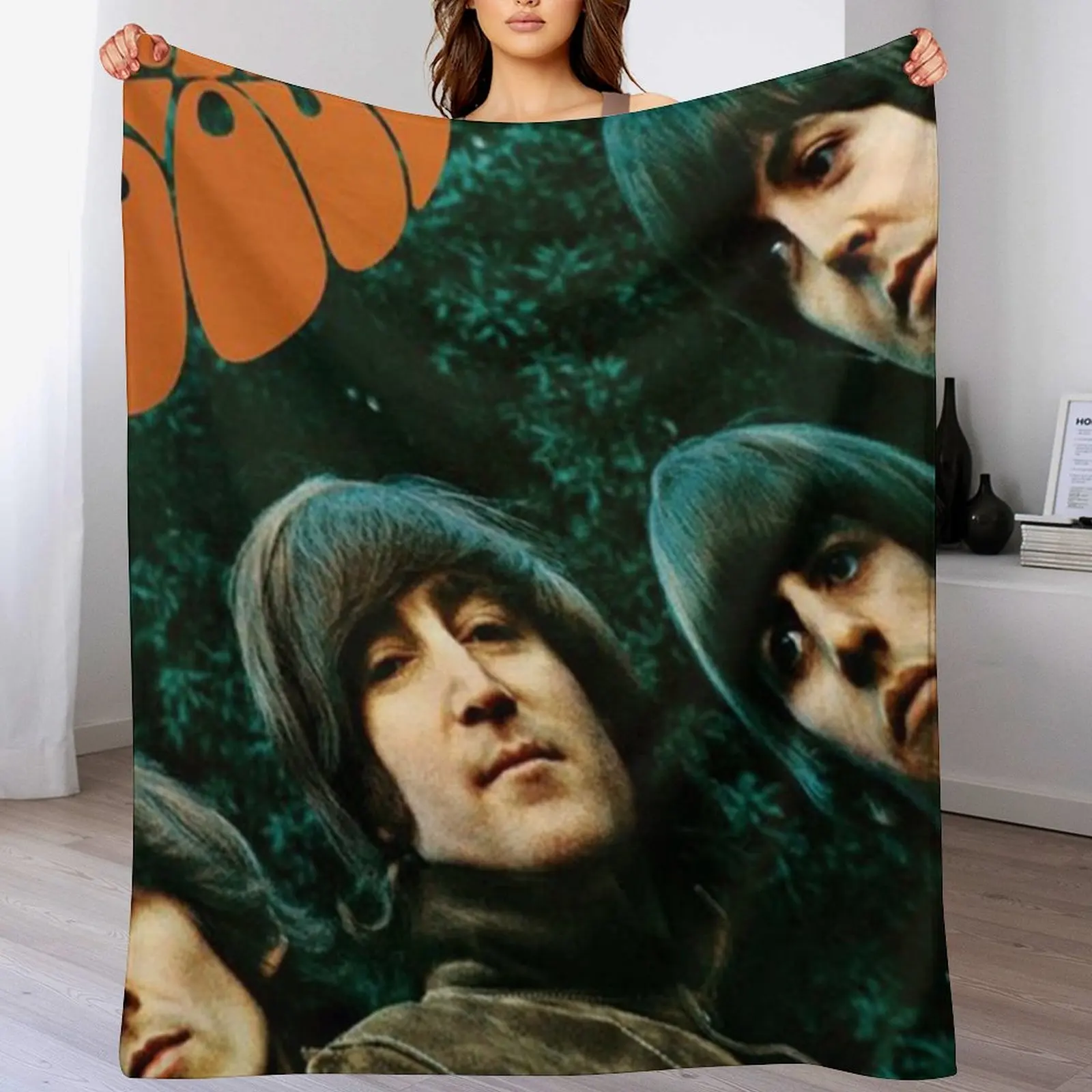 

Rubber Soul (Remastered) Throw Blanket Soft Plush Plaid Hair Retros Blankets