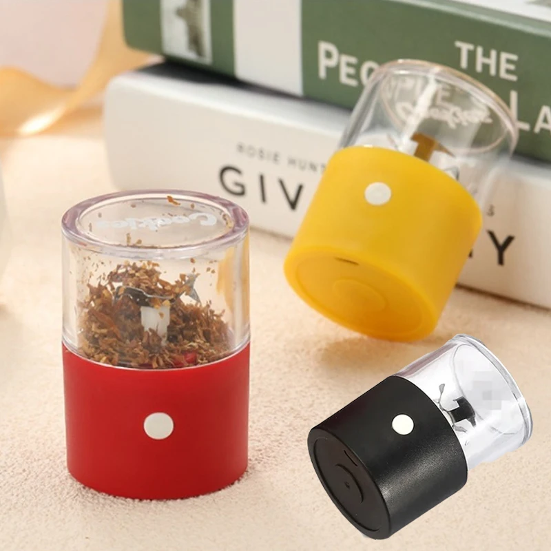 

Электрическая мясорубка с зарядкой через USB, измельчитель трав и табака, многоцветная АБС-пластик для домашнего и кухонного использования