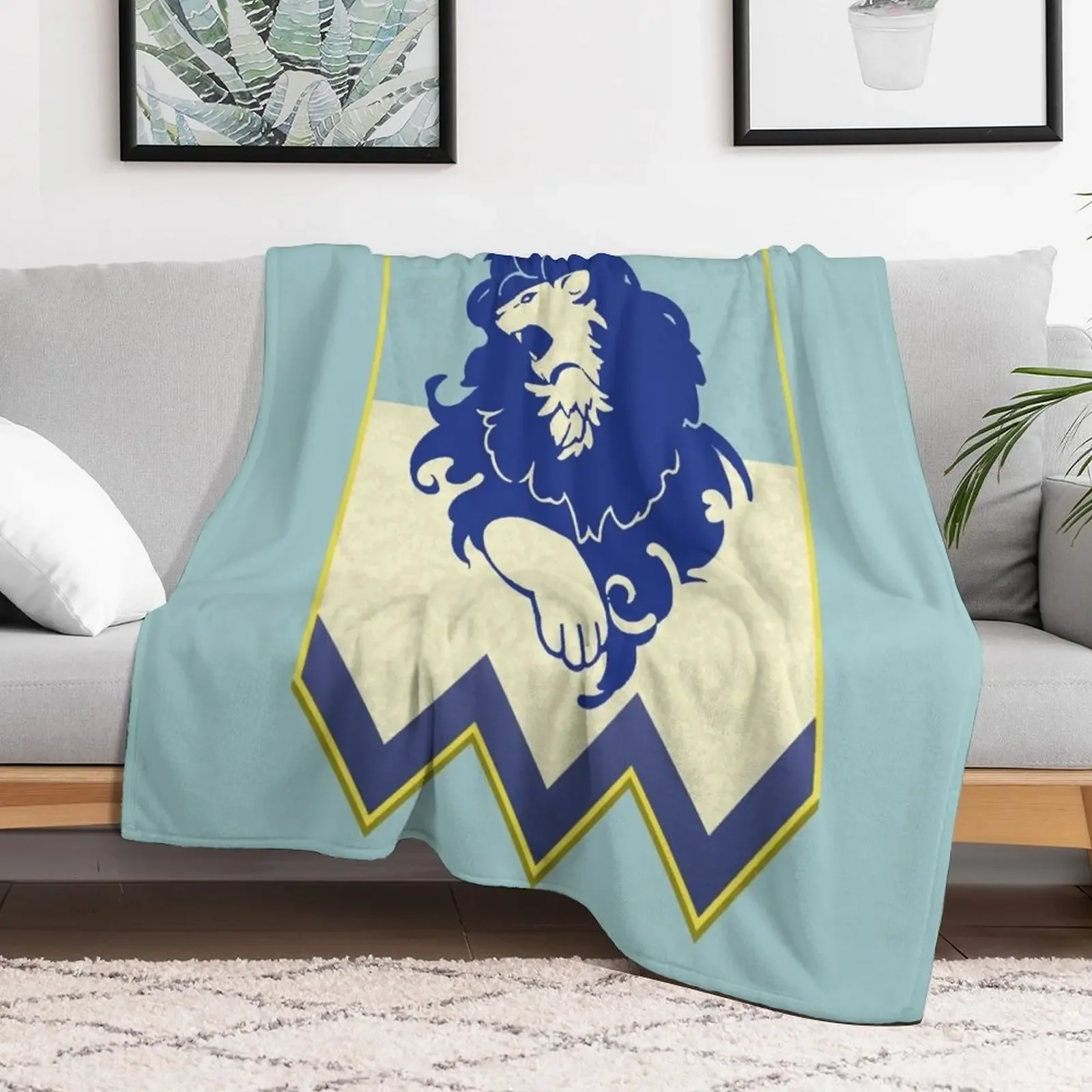 Fire Emblem 3 Houses: Blue Lions Banner Throw Blanket Decorative Soft Throw Blanket for Couch Sofa