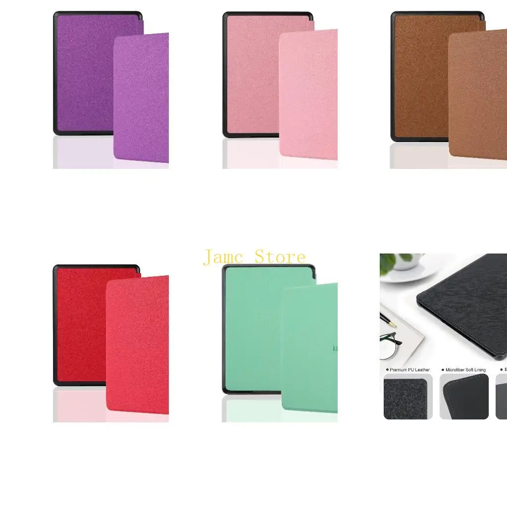 LX0B PU Leather Stand Flexible TPU Cover Auto Wake/Sleep for Paperwhite