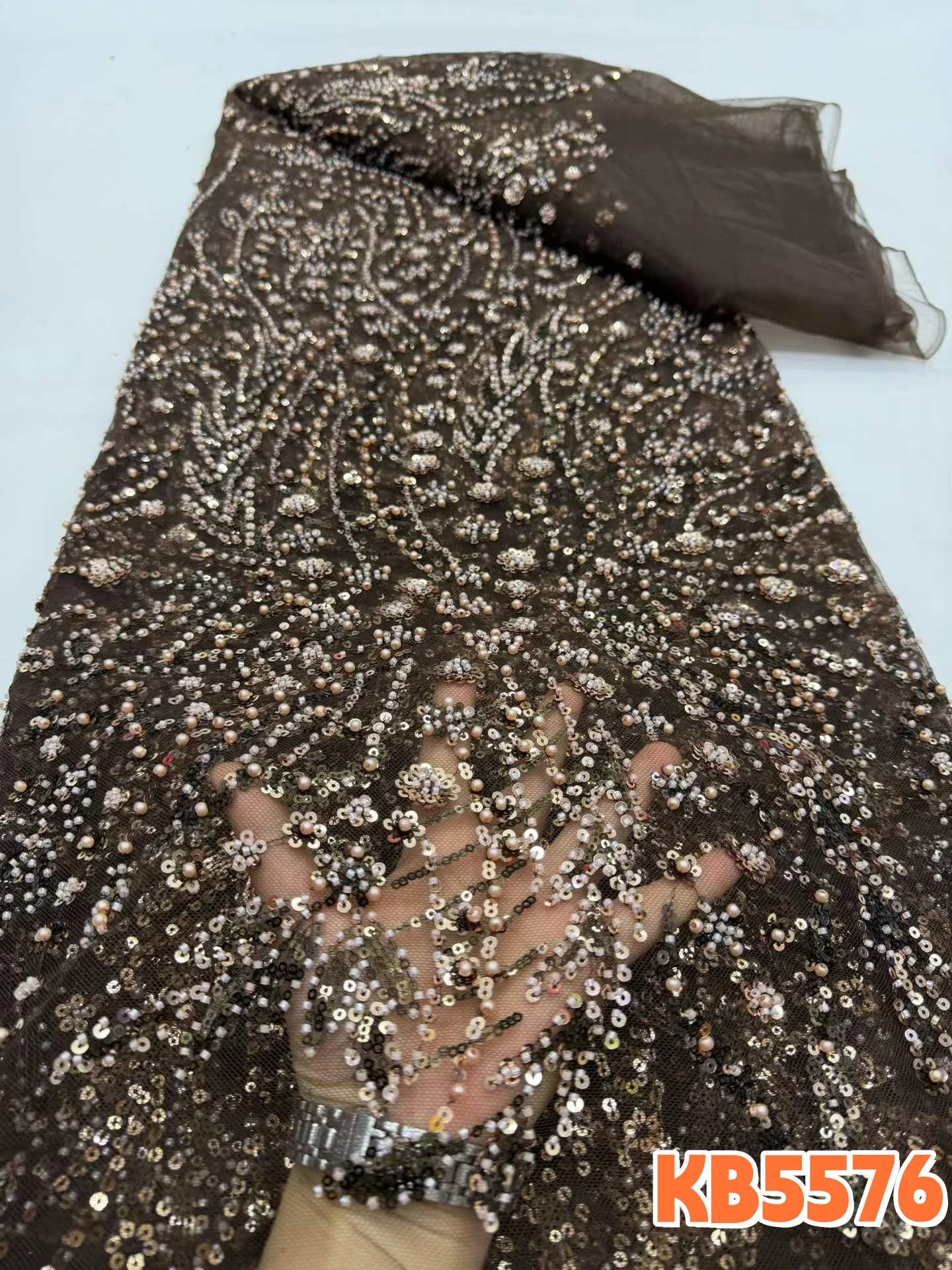 DREAMYALISI Gold Sequence Lace - Embroidery Gold ulasan dan harga