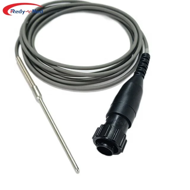 Compatible Spacelabs/Edan/Biolight/Comen Cardiac output(CO) cable in-line IEC injectate temperature probe