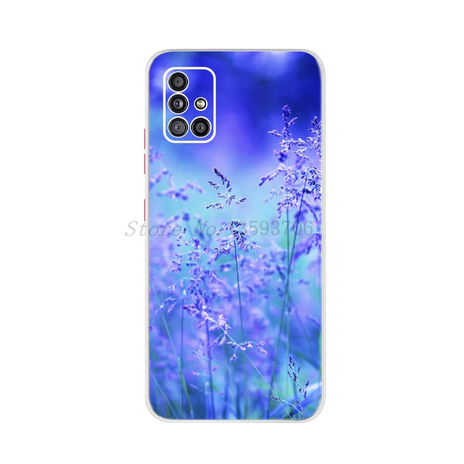 For Samsung Galaxy A51 4G 5G Case Fashion Dandelion Flower Soft Phone Cover For Samsung A51 2019 A 51 SM-A515F SM-A516B/DS Funda