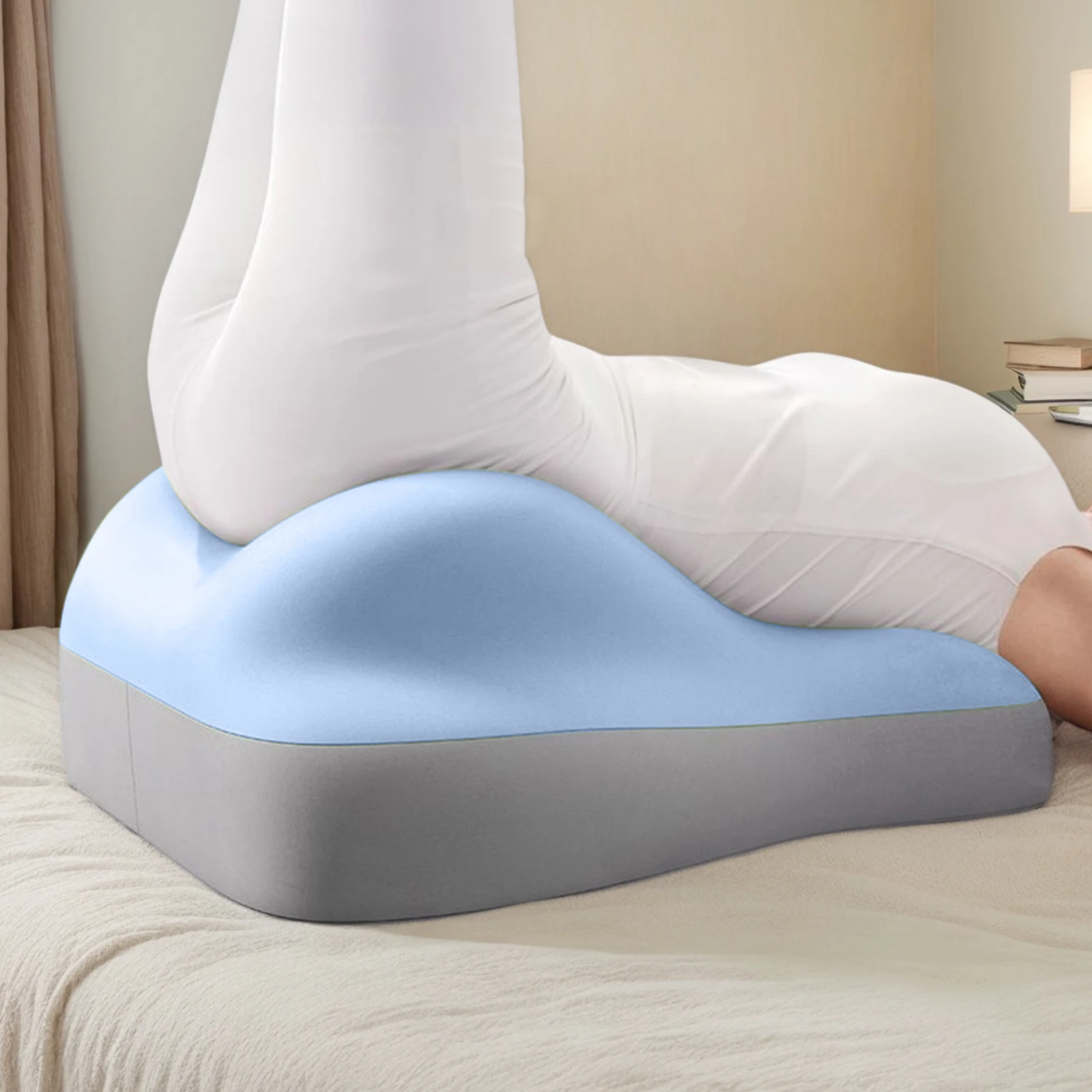 

Multifunctional Slope Pillow Comfortable Pregnanly Pillow for Couples (Blue)