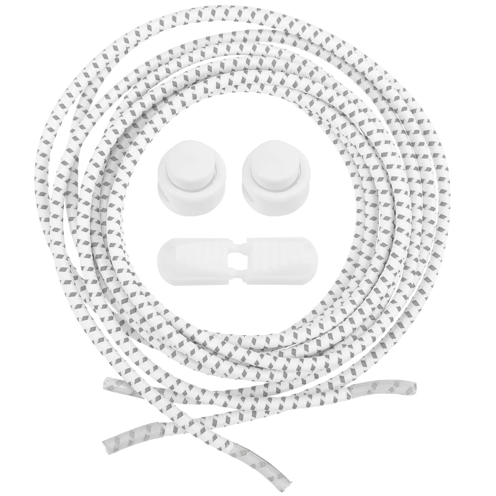 

1 Pair Reflective Elastic Shoelaces Multi-Purpose Anti-Loose Sports Shoe Laces Outdoor Casual Shoe Accessories