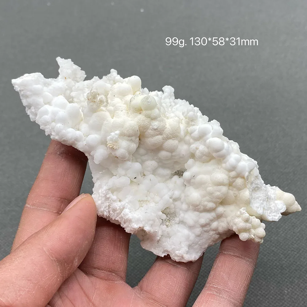 Natural hydrozincite Mineral specimen stone Crystal flower mineral crystal specimen stones and crystals （fluorescence effect）