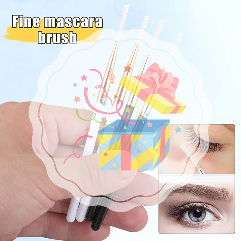 Brosse permanente à tête fine en spirale, brosse de coiffure pour stratification des cils, fournitures d'extension de cils, outil de levage des cils