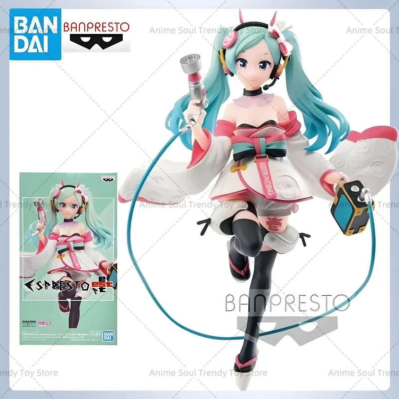 

В наличии оригинальная фигурка BANDAI NAMCO BANPRESTO Vocaloid ESPRESTO Hatsune Miku ПВХ 18 см, модель коллекционной фигурки, игрушки AS