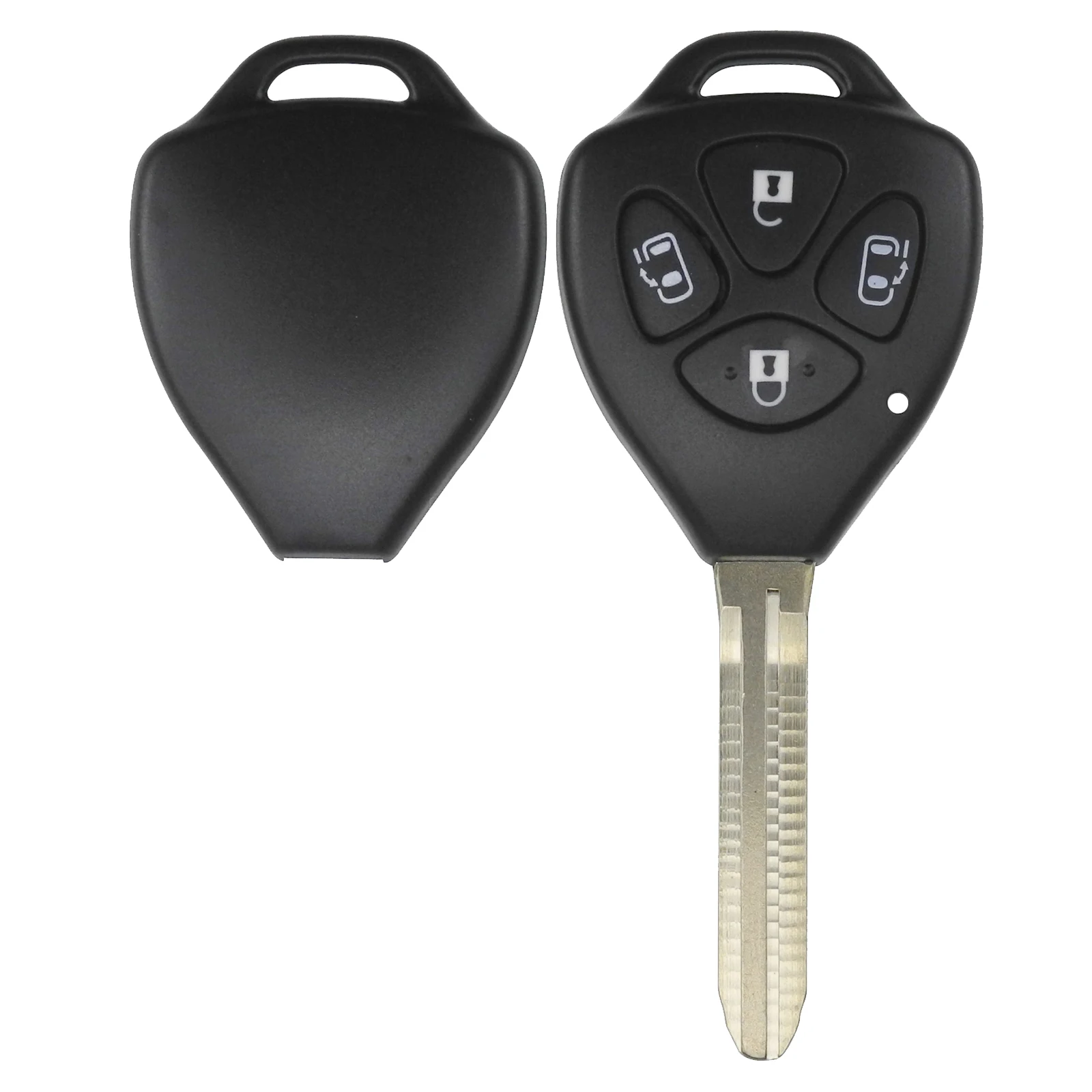 Jingyuqin Remote Key Shell TOY43 For Toyota Alphard Yaris Prado Tarago Camry Corolla RAV4 Hilux Vitz REIZ Crown Avalon Venza