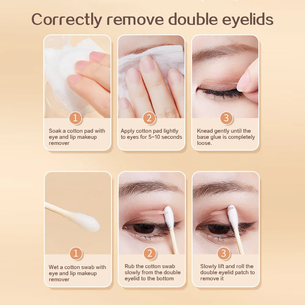 GECOMO 240 個目に見えない二重まぶたステッカー高粘着跡のない自然な長期的な目を大きくする美容テープメイクアップツール