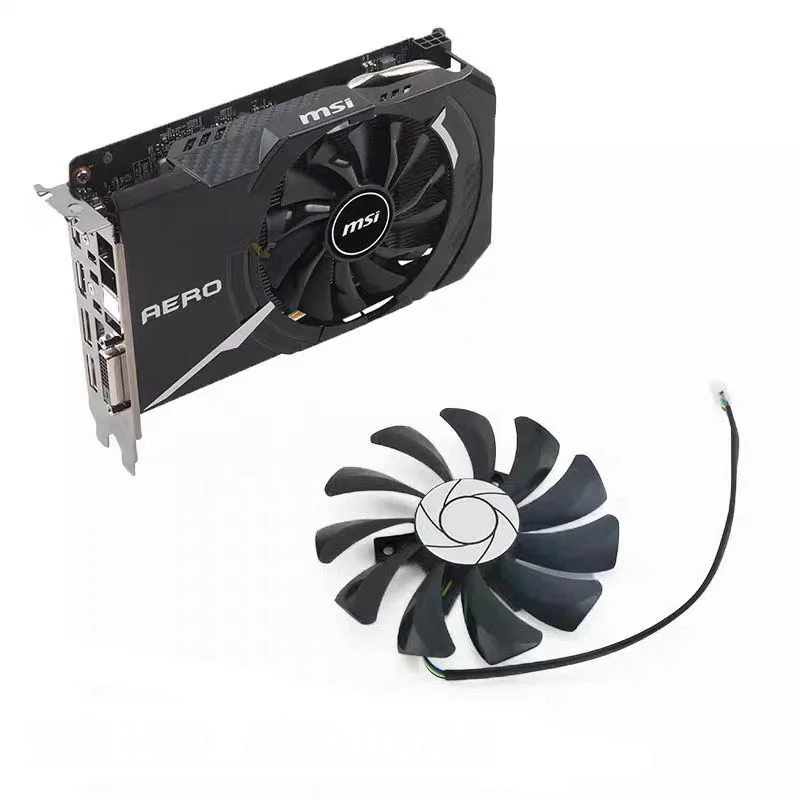 

85mm 4pin HA9010H12SF-Z RX460 4GB Cooler Fan Replacement for MSI Inno3D P106 960 GeForce GTX 1060 AERO ITX 3G 6G OC Graphics Car