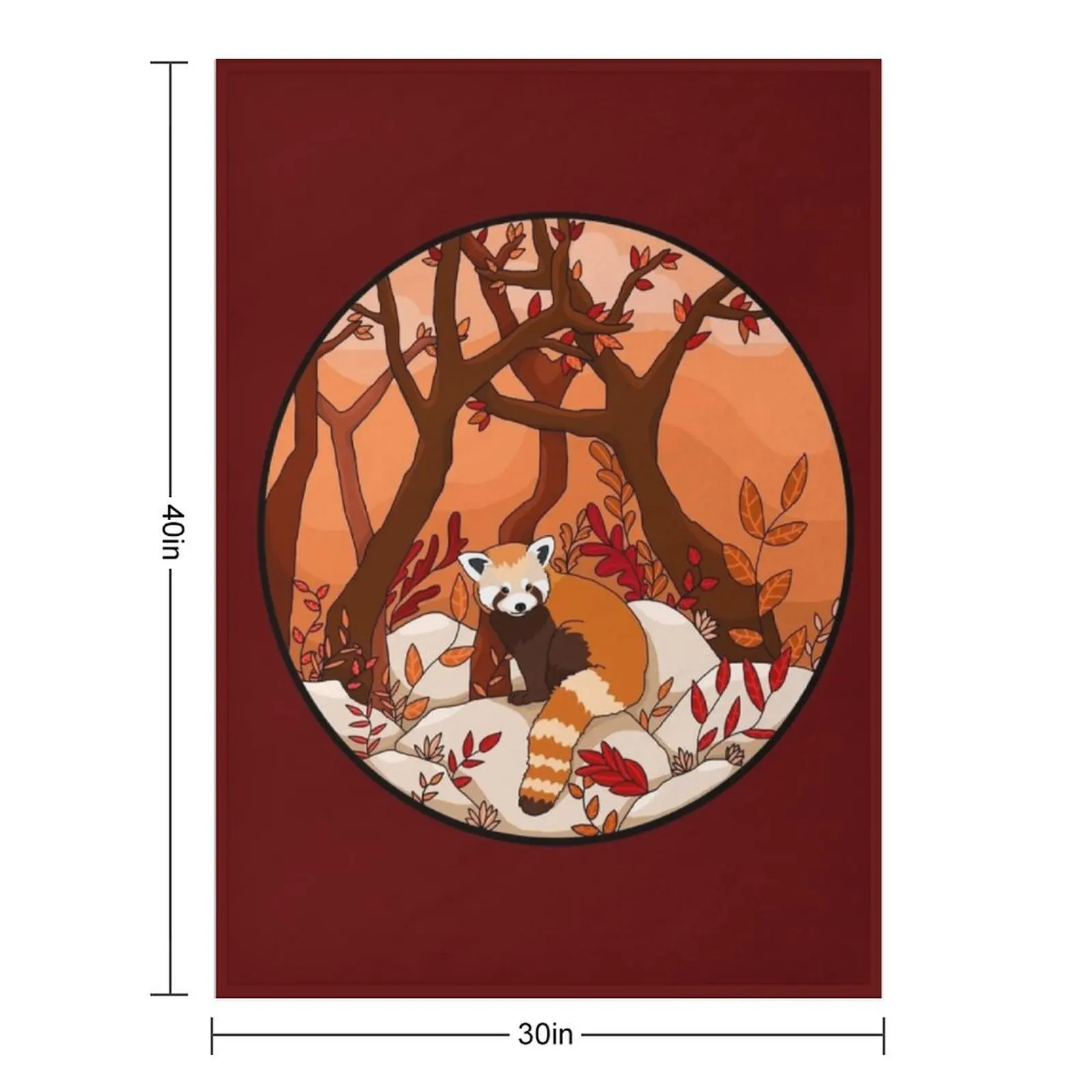 Little Red Panda Throw Blanket Cute Plaid heavy to sleep blankets and throws Flannel Hair warm for winter Blankets
