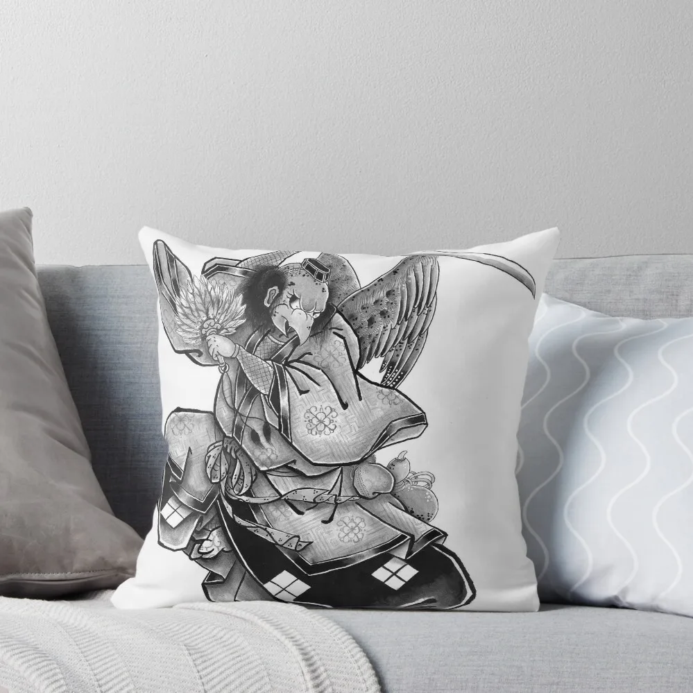 Tengu Throw Pillow Pillows Aesthetic Cushion Cover For Sofa pillow