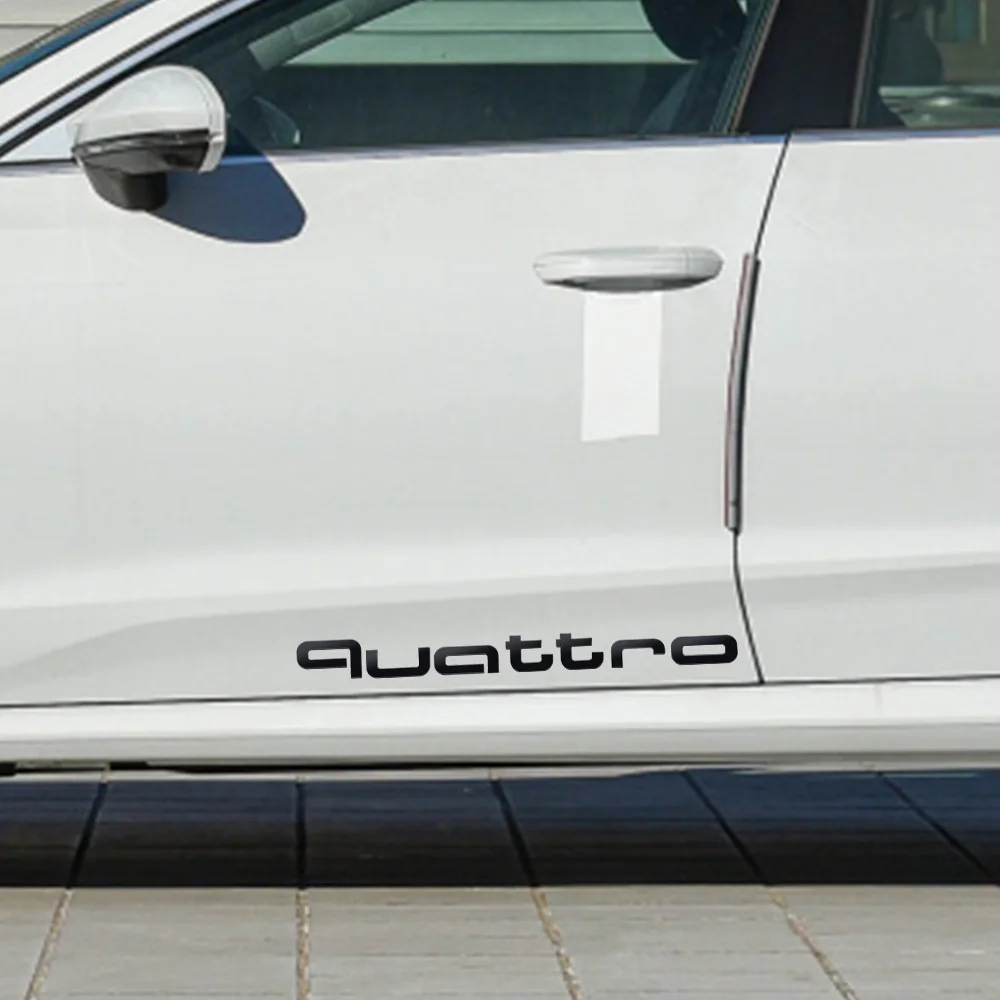 Auto-Aufkleber 3D Aluminium Quattro Emblem Karosserie Heckklappen-Dekoration Aufkleber für Audi TT RS Sline S A4 B8 A3 8P A6 C7 8V B6 B7 S3 SQ5 – Detail 11