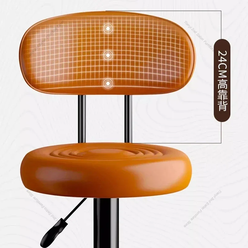 Swivel Luxury Bar Chairs Nordic High Stool Restaurant Modern Bar Chairs Reception Italian Design Bar Furniture Cadeiras LLBC view 5