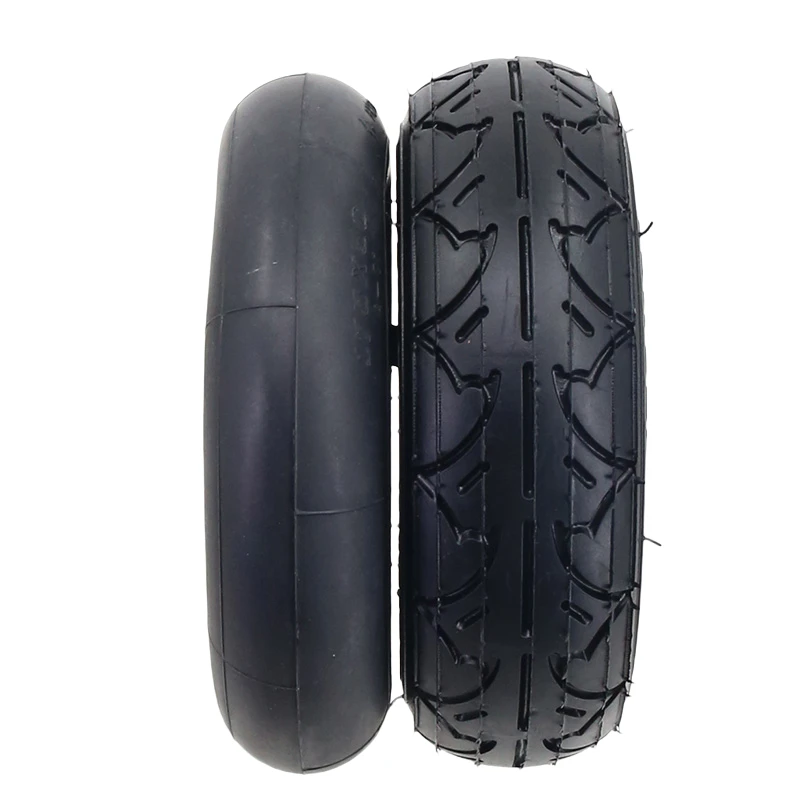 Wear Resistant 175x50 Block Tread Tyre Inner Tube 7inch Scooter Rubber Outer Tire Set