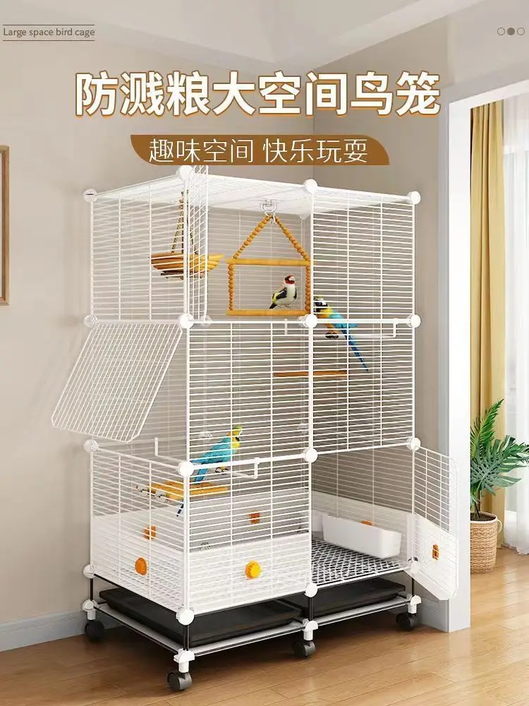 Black Parrot Cage Special Myna Large Thrush Tiger Skin Large Bird Cage