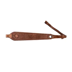 Tourbon leather Rifle Sling Non-Slip Brown Gun Shoulder Strap Length Adjustable 92cm Shooting Hunting Accessories