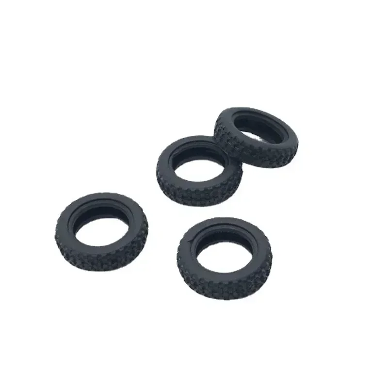 4 Uds 1:28 neumáticos de rueda de plástico con llantas para camiones WLtoys K969 K989