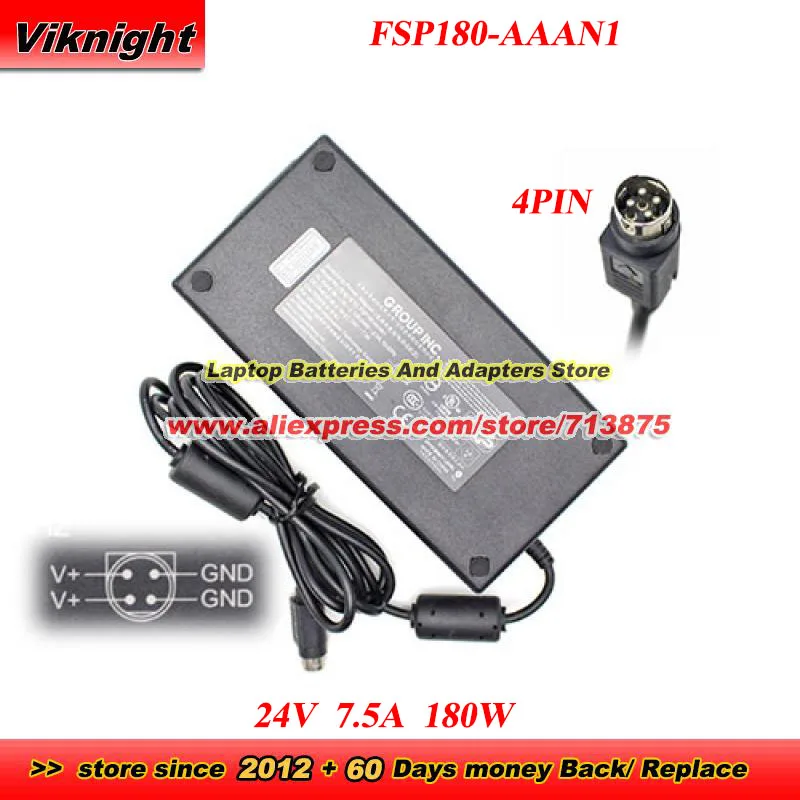 

FSP180-AAAN1 AC Adapter for FSP 24V 7.5A 180W Power Adapter with 4PIN Charger