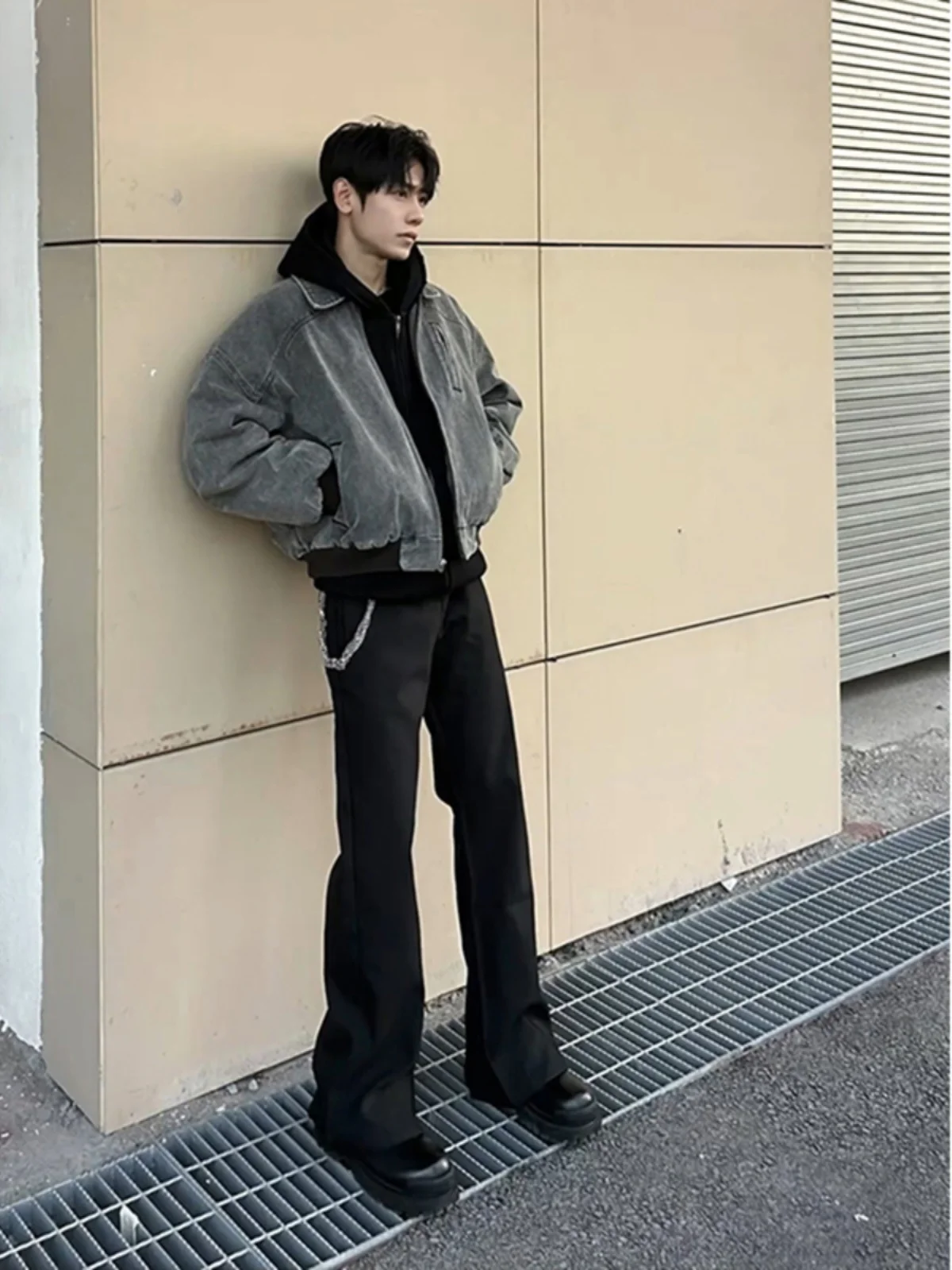 

Мужские брюки Cleanfit Bla Design Sensation: модные повседневные брюки с высокой талией, прямым кроем и широкими штанинами, с декоративными складками