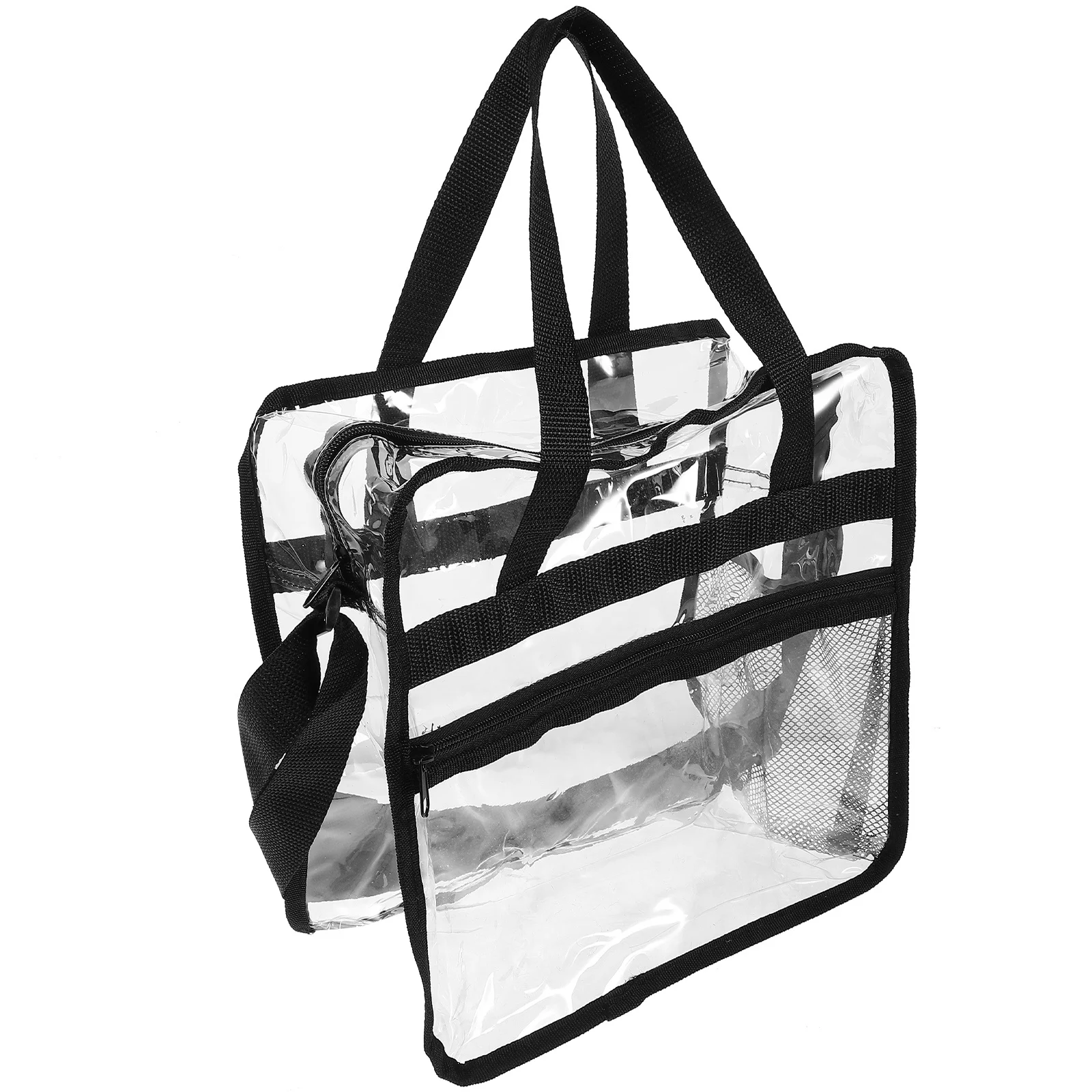 

Large Capacity Clear Tote Bag Waterproof PVC Material Adjustable Strap for Travel Storage Organization Portable Beach