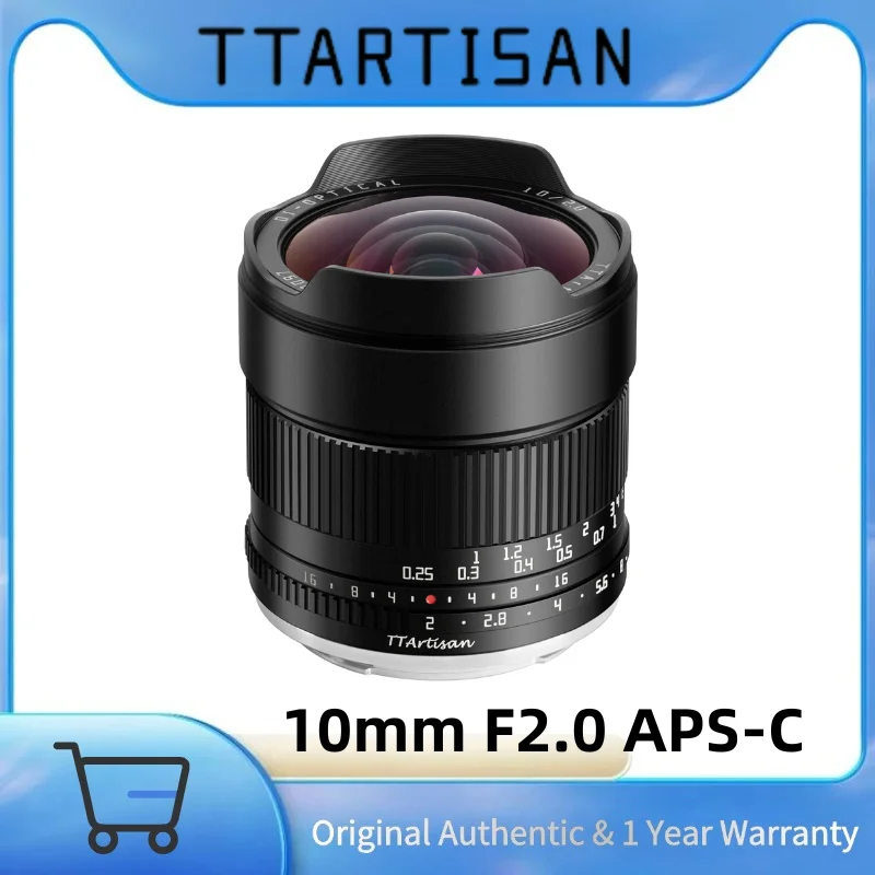 TTArtisan 10mm F2 APS-C Ultra-Wide Camera Lens for Sony E Fuiji X Nikon Z M43  Canon RF Mount