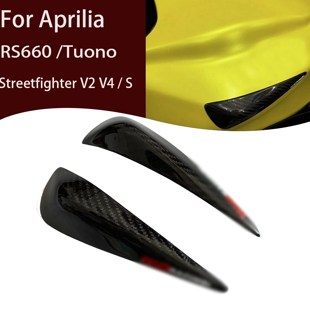 

Carbon Fiber Motorcycle Tank Sliders Protectors Tank Protector Covers For Aprilia RS660 RS 660 Tuono 660 2021 2022 2023 2024