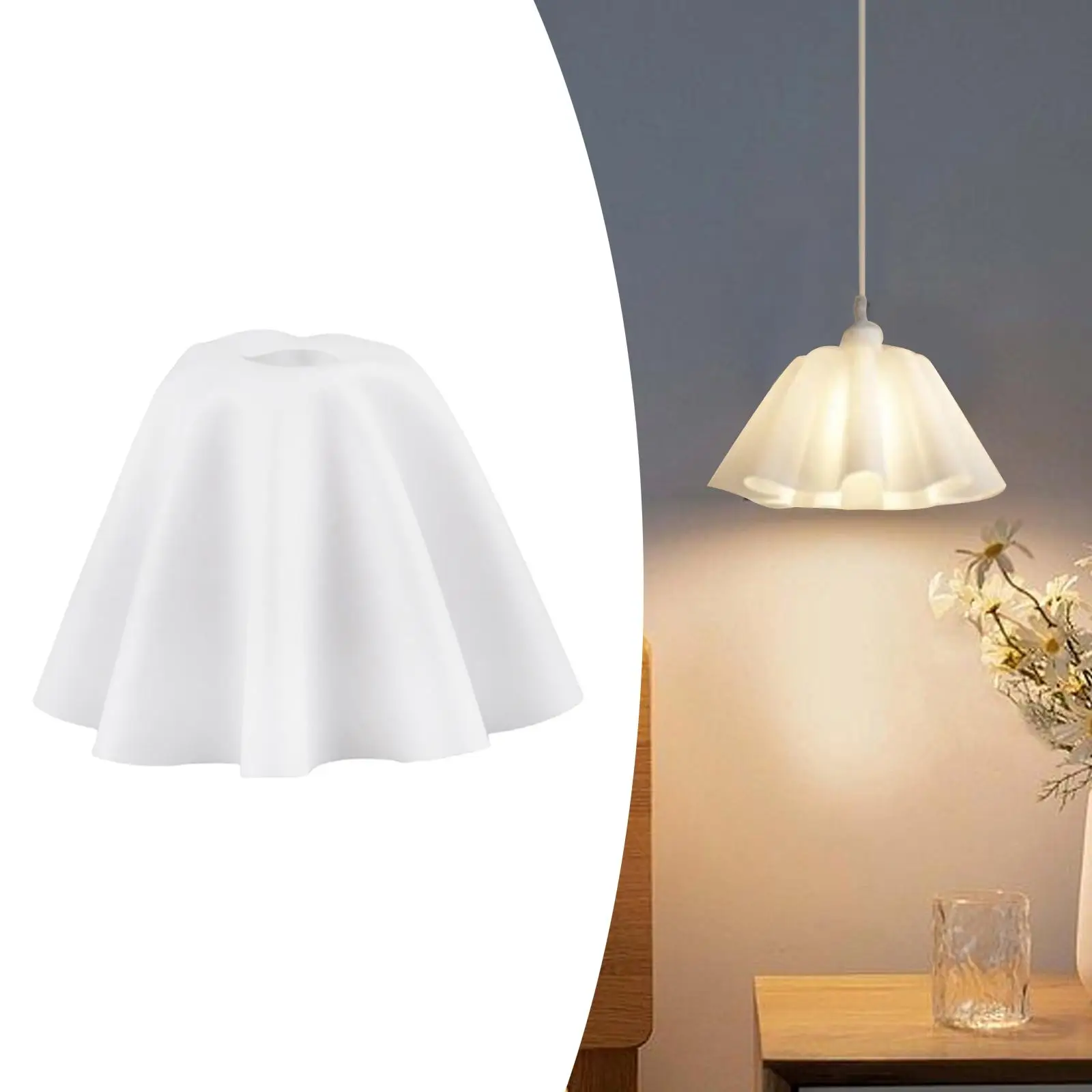 

Small Lamp Shades Replacement PVC Construction Lampshade Cover for Table Floor Lamp Bedroom Lighting Fixture
