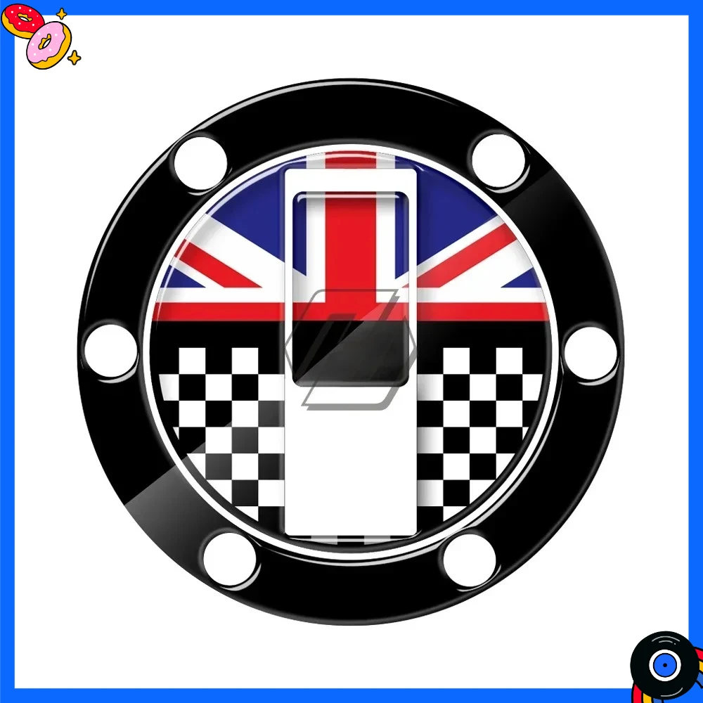 

For Triumph Street Triple / Daytona 675 / Tiger 800 Sport – UK Flag Tank Cap Protector Sticker