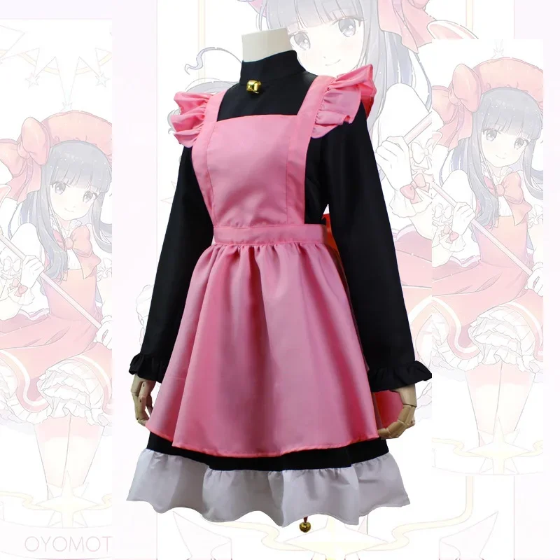 Card Captor Sakura cosplay cat black and pink suits Kinomoto Sakura cat ear maid dress Halloween carnival costumes