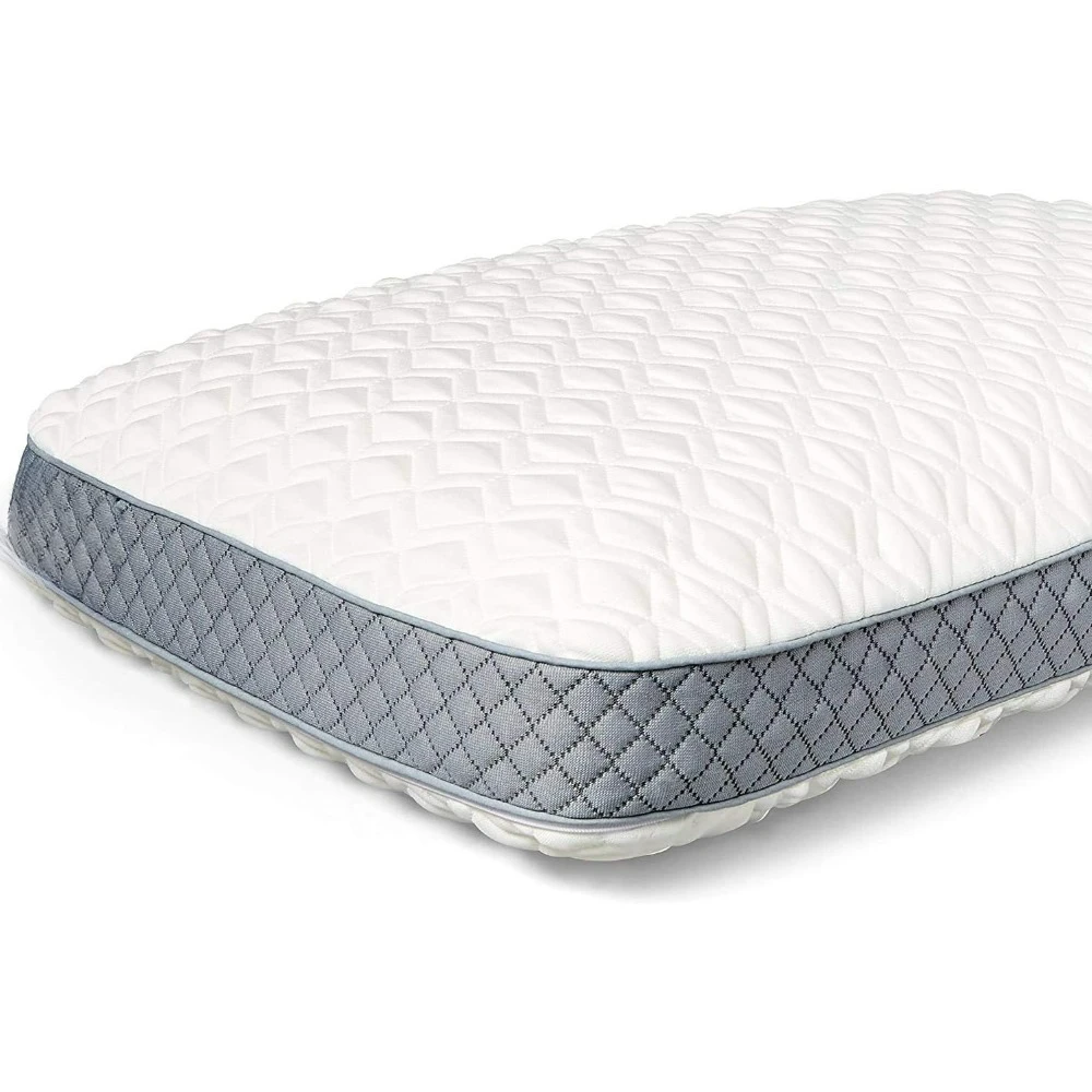 

Molded Bed Pillow for Pressure Relief, Adaptive Memory Foam with Washable Knit Cover, Machine Washable Cover, Plush and Durable