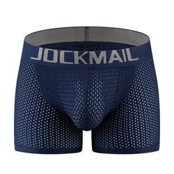 Malhas longas nádegas boxer briefs com enchimento esponja para levantar nádegas boxer falso nádegas