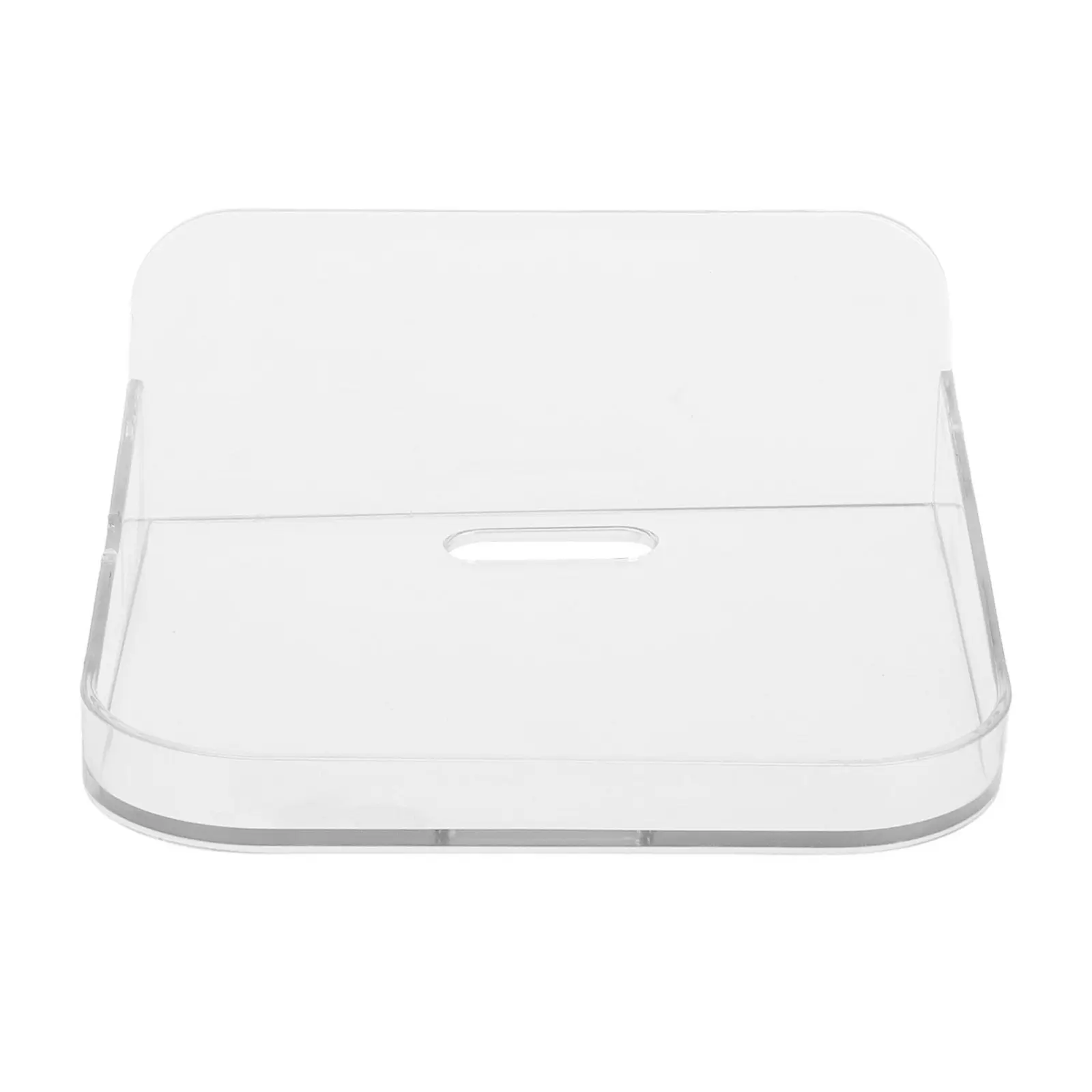 Small Clear Wall Mount Shelf for Security Camera Monitor No Drill Floating Shelf Easy Setup Sturdy Transparent Modern