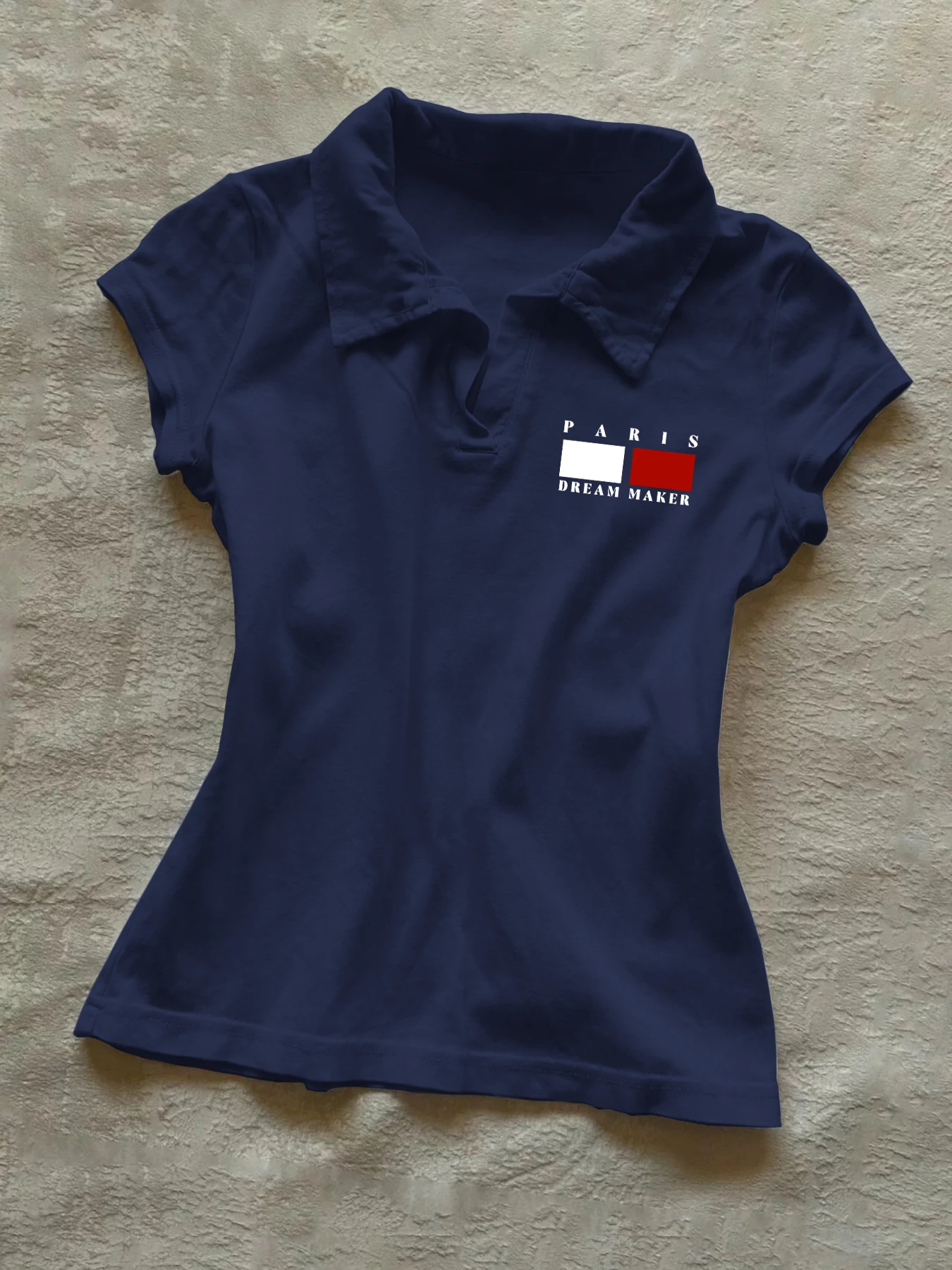 Amazing summer! Women's slim polo with small V-neck and short sleeves is easy and fashionable, this is what you really need.