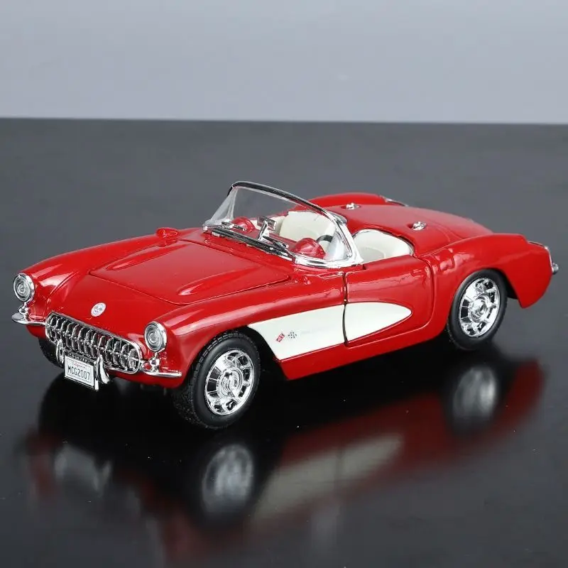 Maisto Original Genuine 1/24 Chevrolet Corvette Replica 1957 Convertible Sports Car Model Car Collectible Ornament Toy Gift Male