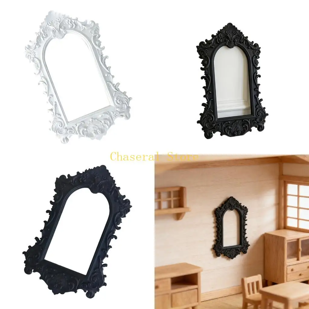 

E7CE 1/12 Scale Heavy Duty Carved Mini Album Frames for Dollhouses Living Room Decors