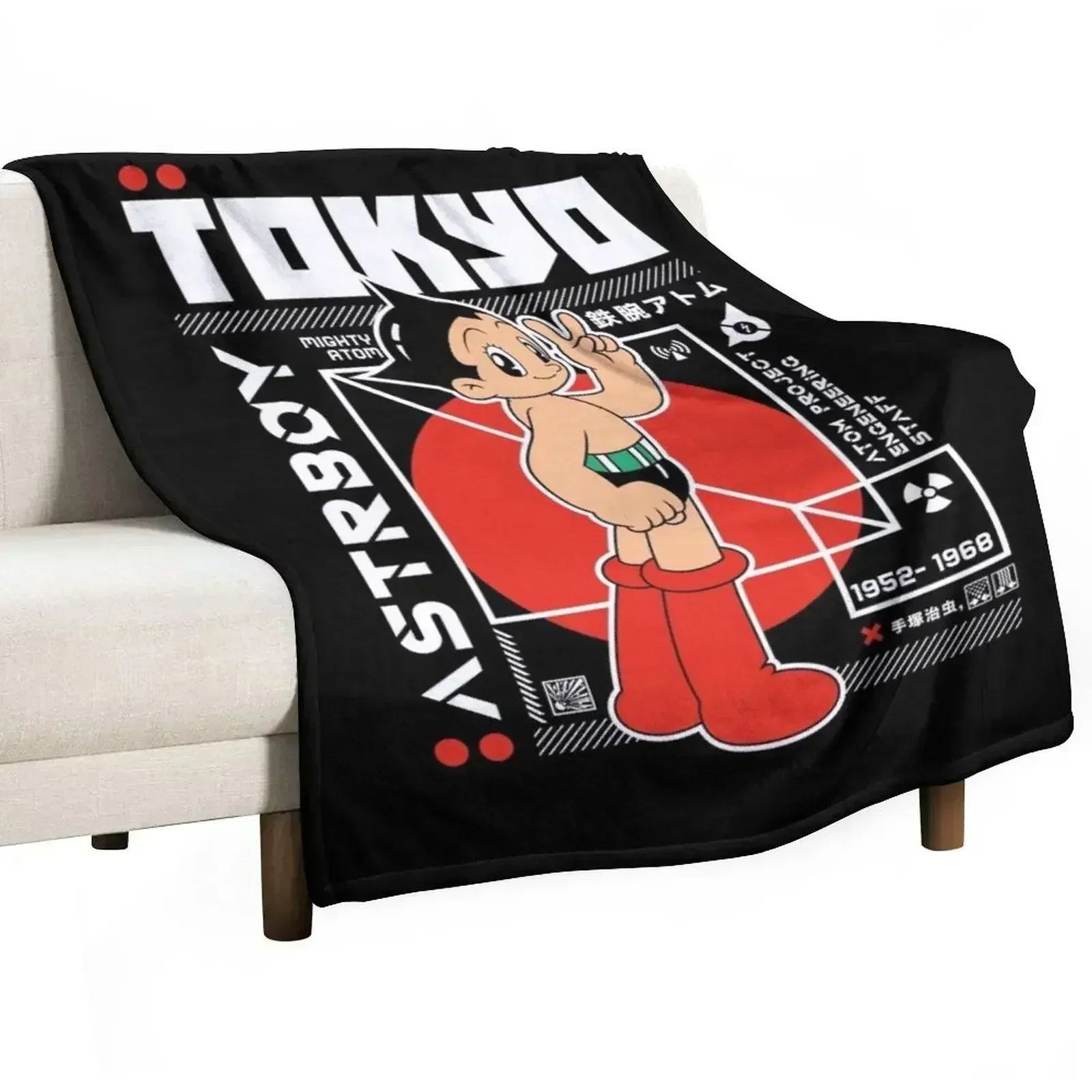 The mighty Atom Throw Blanket Shaggy Personalized Gift Extra Large Throw Soft Beds bed plaid Picnic Blankets