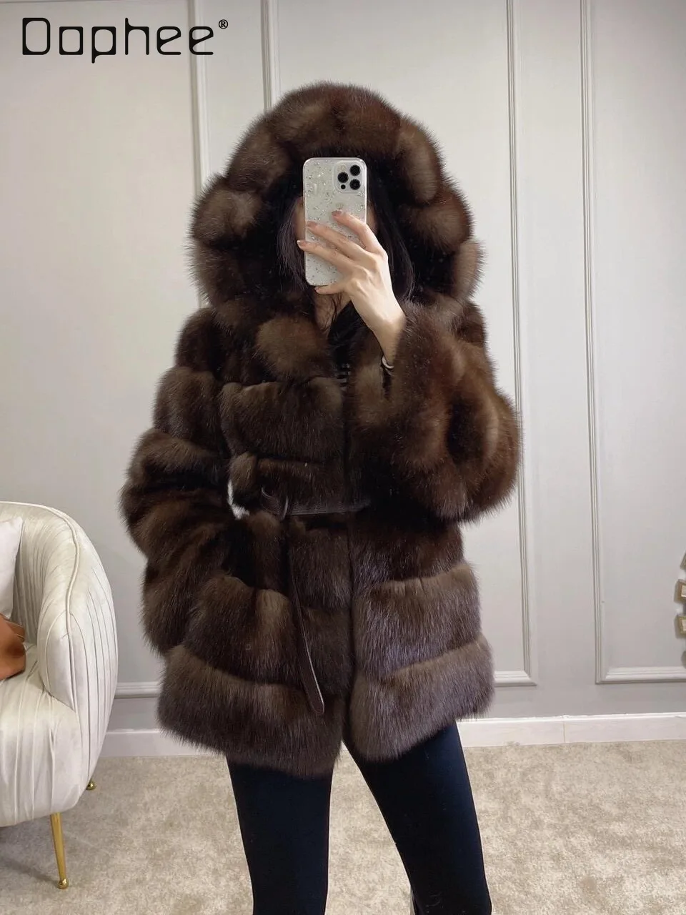 2025 Winter New Heavy Craft High-End Faux Fox Fur Thickened Fur Coat Eco-Friendly Fur Coat Women Fashion Warm Plush Coat Female