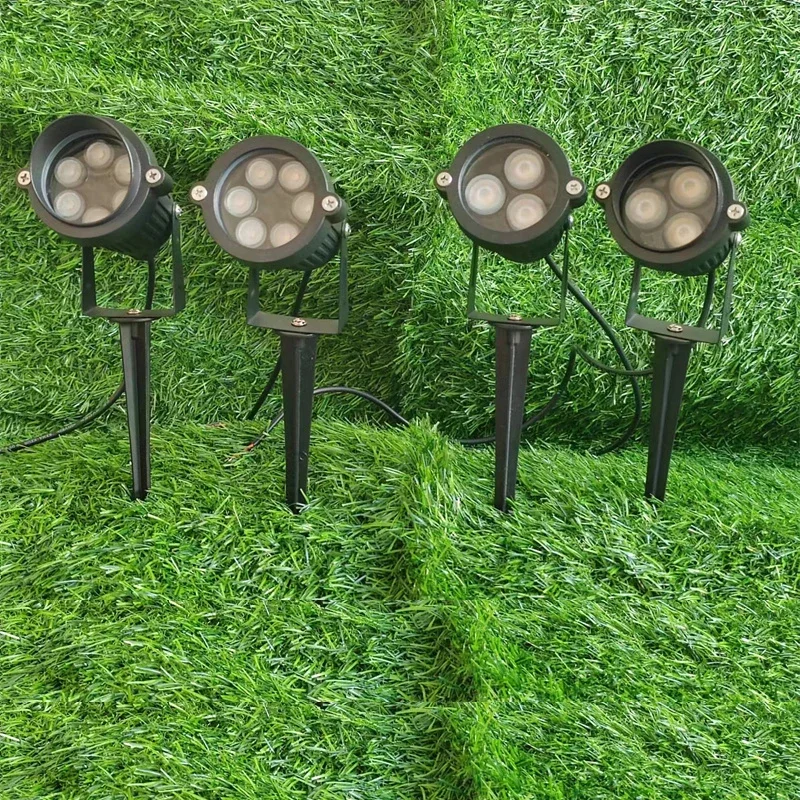 

LED Garden Lights Outdoor Waterprof Lawn Lamp 220V 6W 12W Landscape Spike Bulb IP65 Garden Path Spotlights Angle 30 0.5M Wire