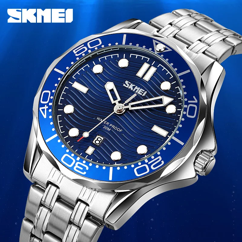 Skmei Fashion Business Men's Quartz Watch High School Student Waterproof Luminous Fashion Fashion Brand Watch Men