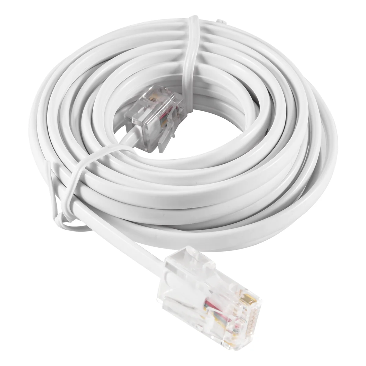 RJ11 6P4C ke RJ45 8P4C kabel ekstensi Internet telepon Modular 3 Meter