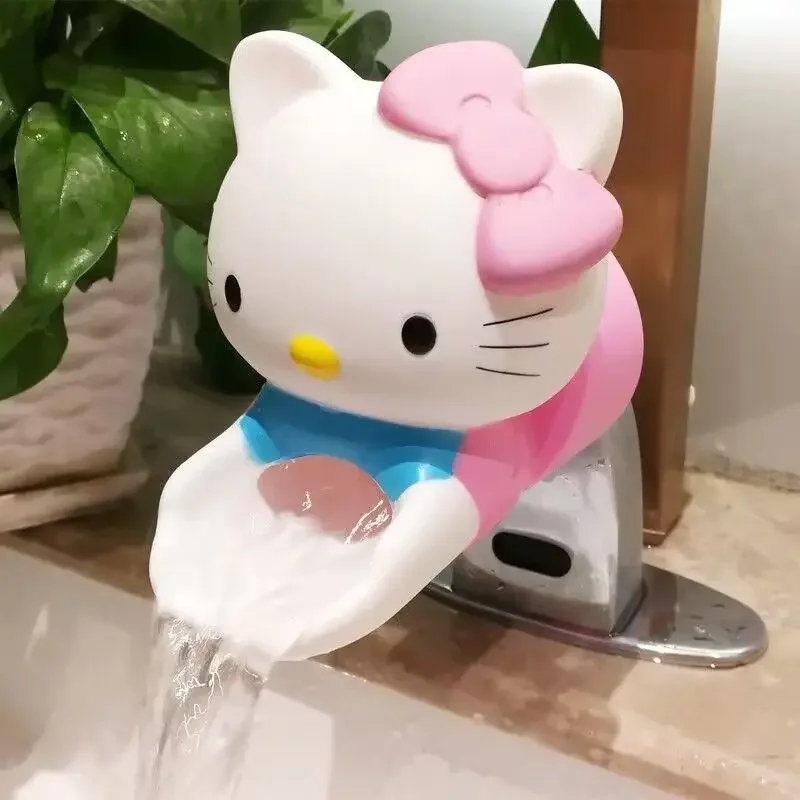 

Anime Kawaii Sanrio Hello Kitty Faucet Extender Kitchen Bathroom Anti-Splash Faucet Decoration Toddler Cute My Melody Doraemon