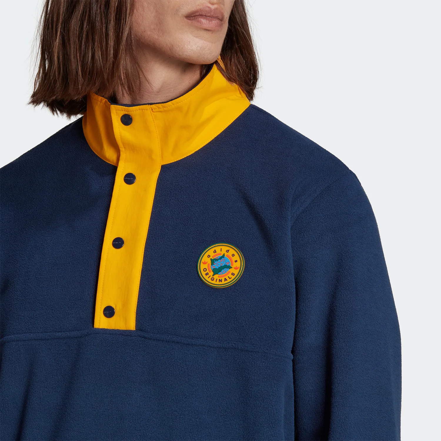 Adidas Official Genuine Three Stripes Autumn/Winter New Men's Fleece-Lined Sport Sweatshirt II8482