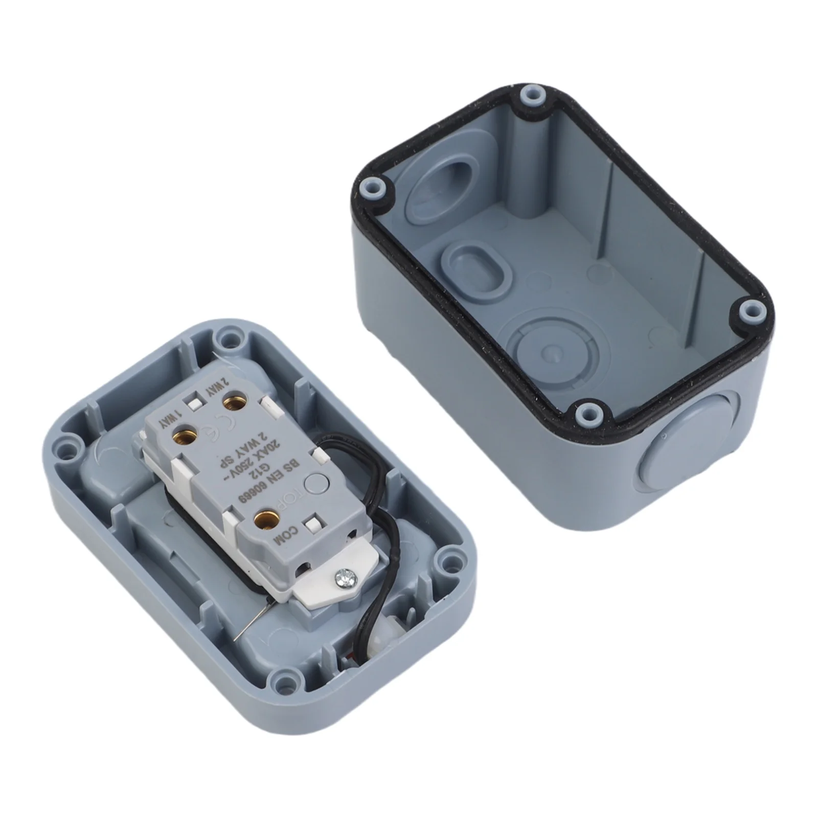 For Outdoor Light Switch 1 Gang Single Control Wall Switch with LED Indicator for Garden Patio Balcony IP66 Protection Rating