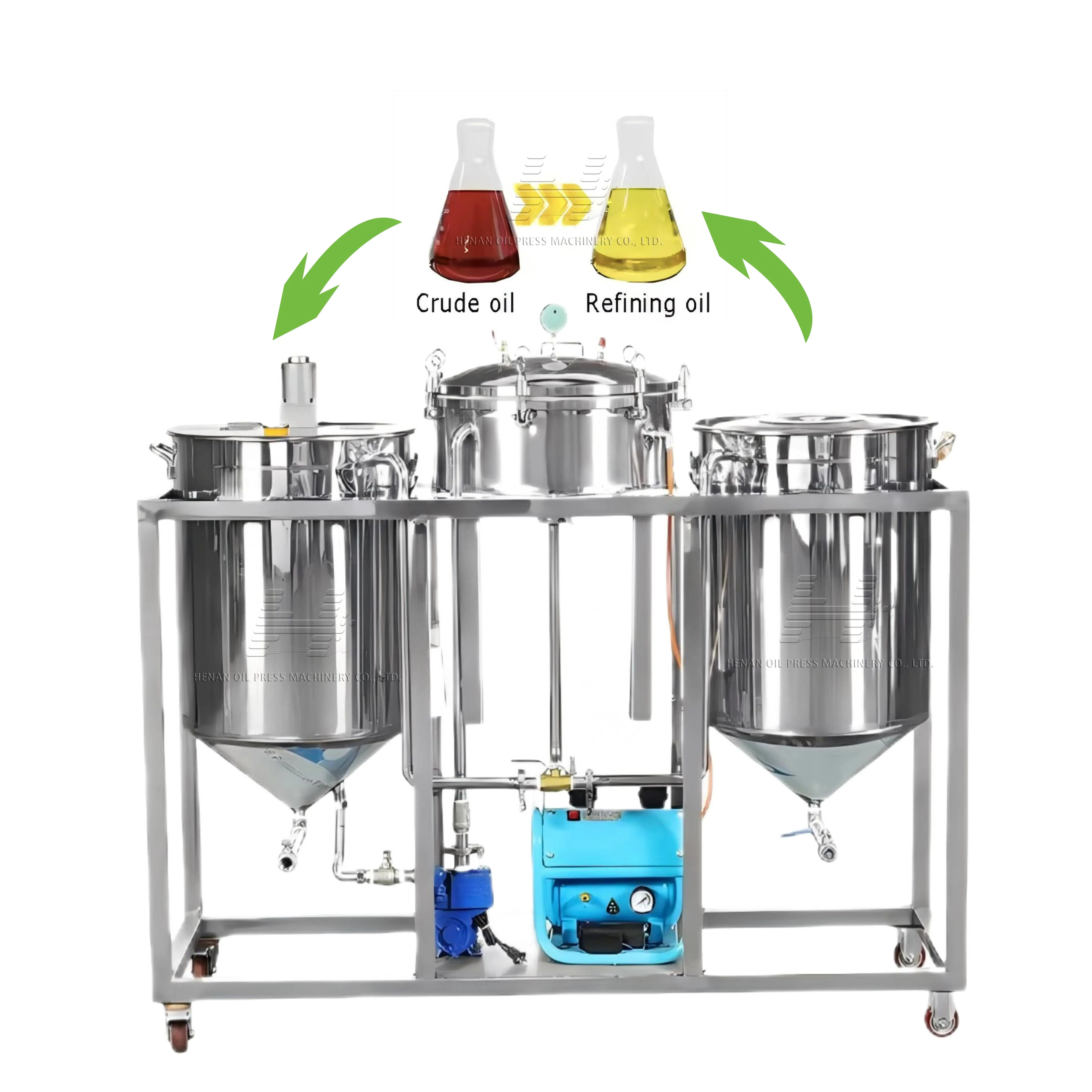 Hot SellingPortable Peanut Oil Refining Machine Sunflower Oil Double Refined Machine Palm Oil Refining Machine 10tpd