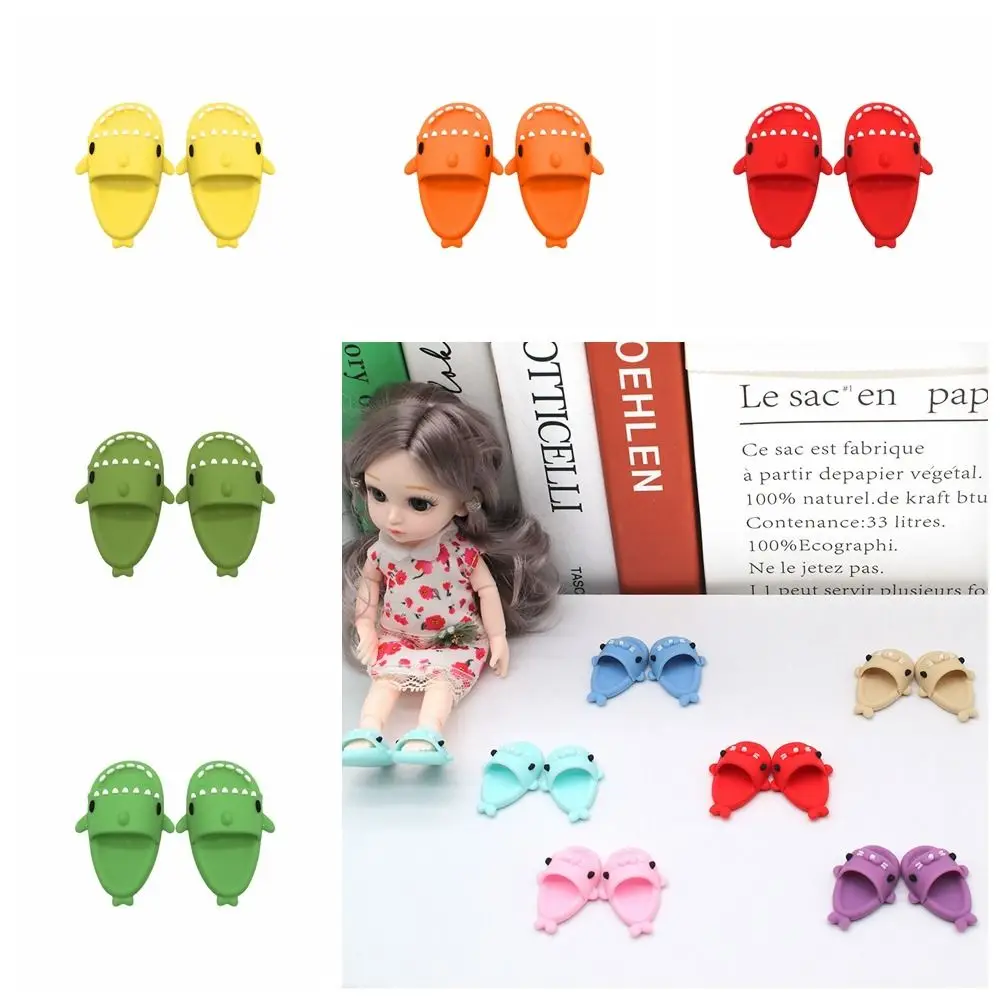 Mini Ob11 Pop Haai Pantoffels Haai Vorm Ronde Neus Bjd12 Pop Schoenen Slippers Plastic Ob11 Haai Schoenen Voor Ob11 1/12 Bjd Pop