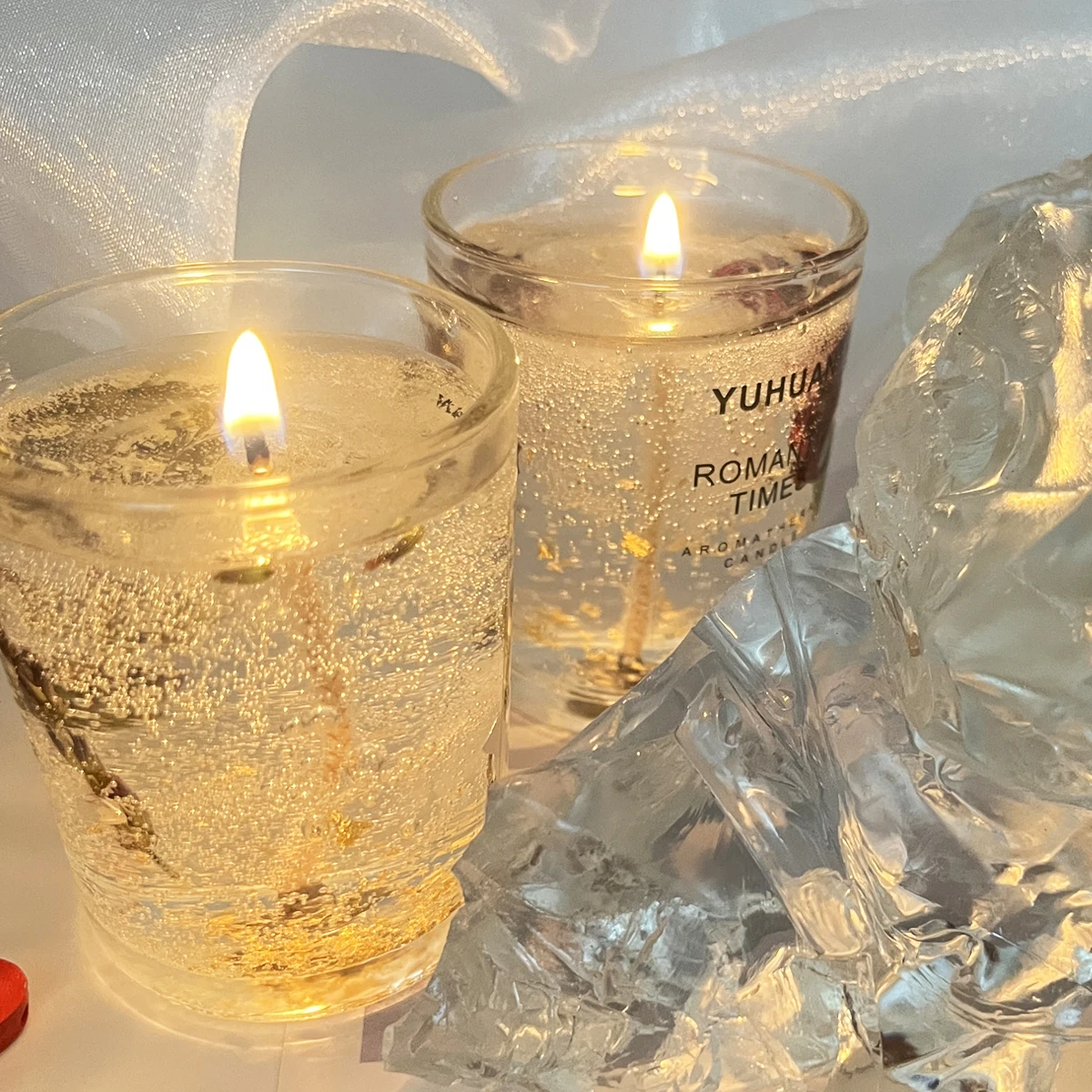 200g Crystal Transparent Jelly Wax DIY Handmade Aromatherapy Candle Material Creative Soft Jelly Wax 