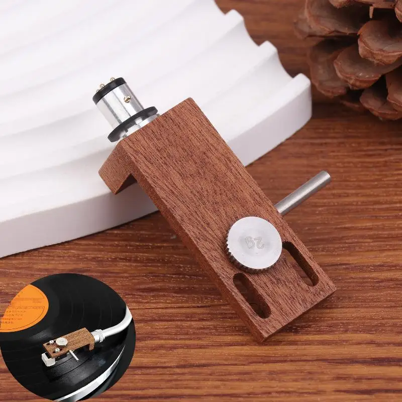 Universal Wood Turntable Headshell Mount Replacement For LP Turntable Phono Durable Pointer Cartridges Stylus Turntable▪