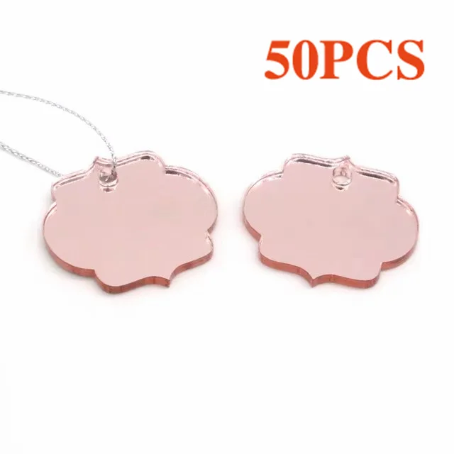 20 stuks gepersonaliseerde gegraveerde gouden spiegel acryl bruiloft naamplaatje fles label aangepaste partij baby shower boetiek doos decoratie